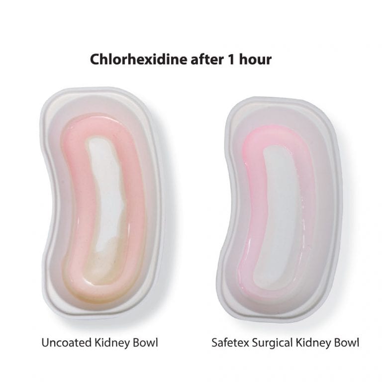 Safetex Chlorhexidine 1 hour kidney dish